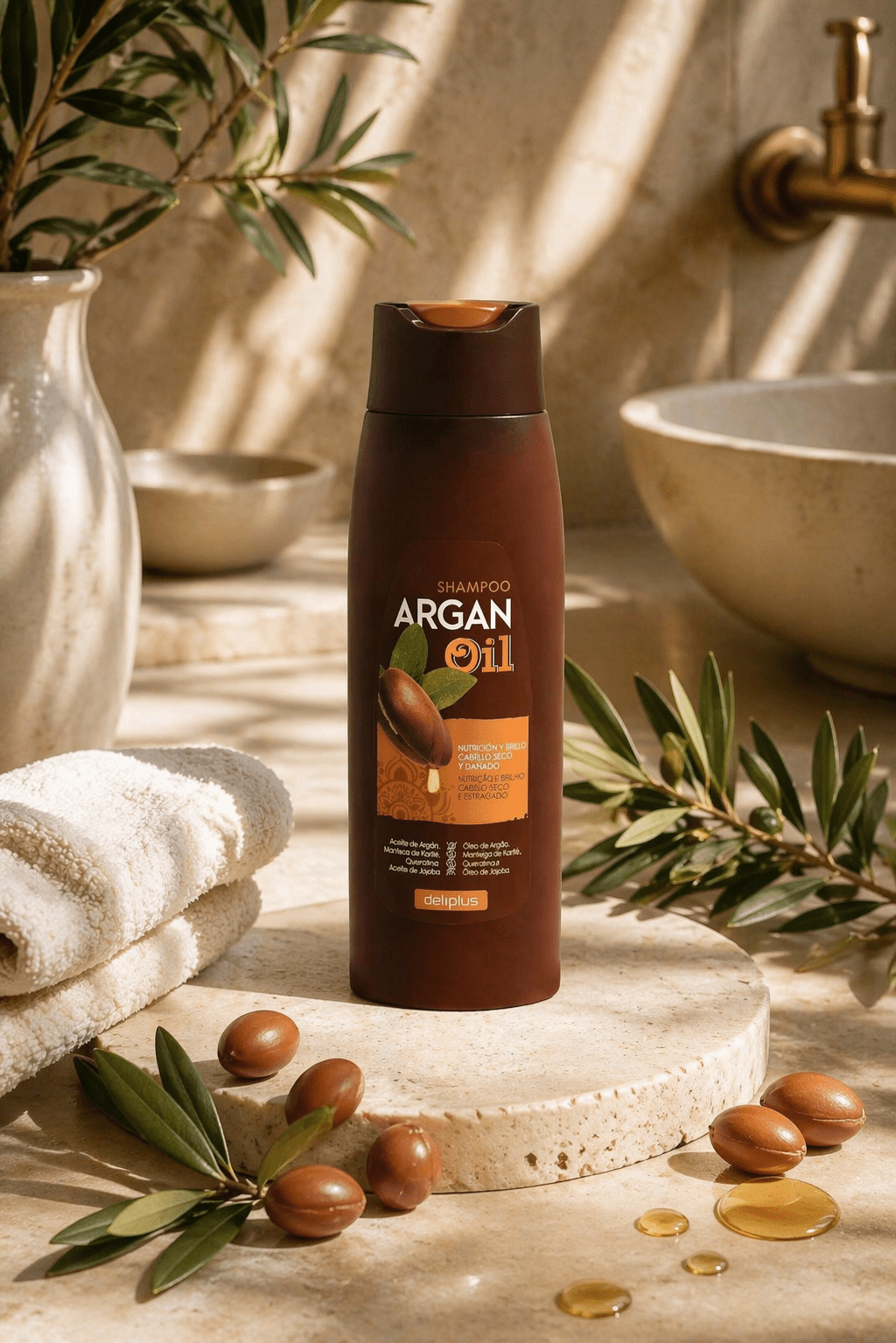 Deliplus – Shampoing à l’Huile d’Argan Nourrissant - Ulimina.com